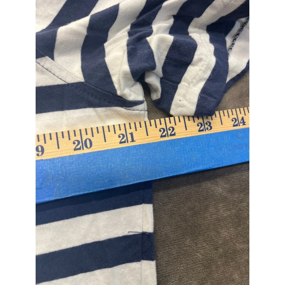 Polo Ralph Lauren Mens Classic Fit Striped Pocket Polo Shirt Navy White Size M
